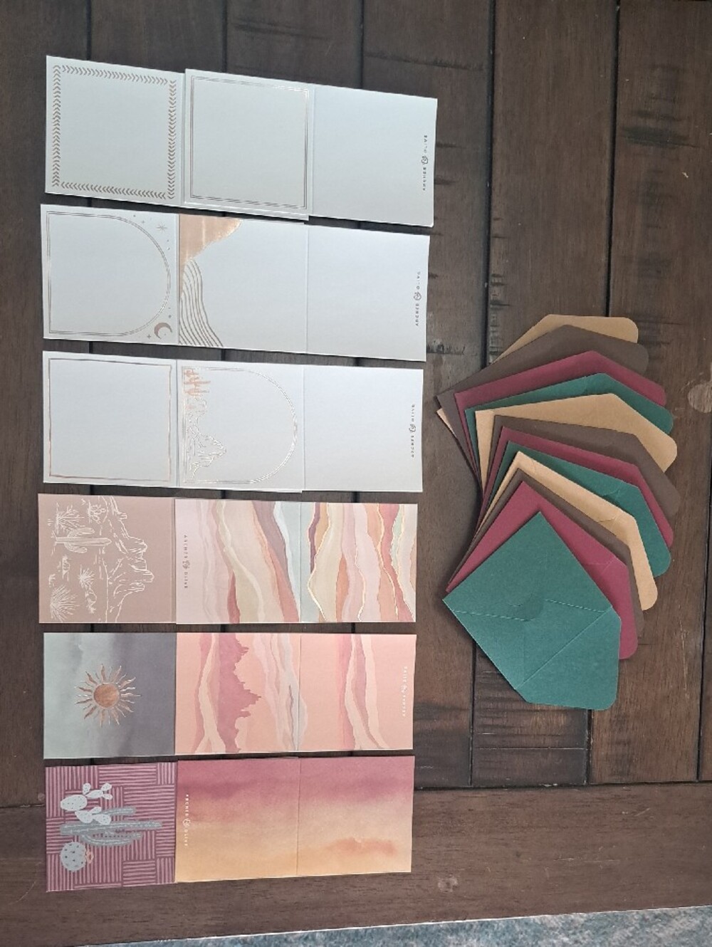 Archer & Olive Layered Lands Journal Cover And Mini Cards - Picture 2 of 6